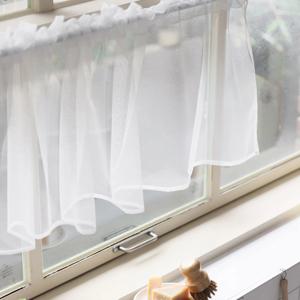 화이트 망사 바란스커튼 2style