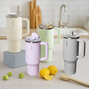 대용량 볼트 스트로우 텀블러 1200ml / 보온 보냉 차량용 텀블러