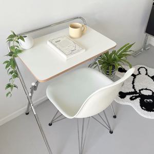 E0등급 포인트 폴딩 데스크 600 접이식책상 간이책상 미드센츄리 책상