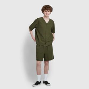 남 시어서커 브이넥 4부 파자마 세트 (2 colors)