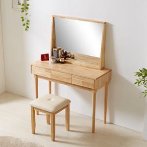 엘리나 원목 서랍형 거울 콘솔 수납 화장대 의자 포함