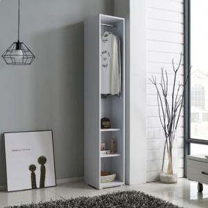 학생방 인테리어 좁은공간 행거 3단선반장(300 화이트)