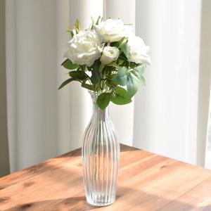 화이트 장미 부쉬 1P+스트라이프 호리화병