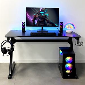 이지라이프 게이밍 책상 올인원 서재 컴퓨터 데스크 1200 올블랙