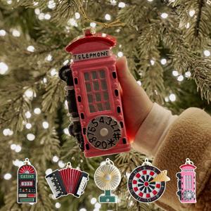 카지노 클래식 크리스마스 트리 장식 오너먼트 세트 (5P세트)