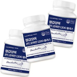 철갑상어 콘드로이친 1200 플러스 600mg*60정 3팩