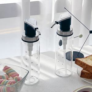 내열유리 펌프 시럽병 300ml 2P 카페 소분용기 오일병