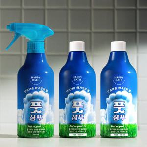 해피바스 필쏘굿 풋샴푸 500ml 1개 & 리필2개