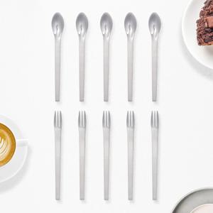 젠 304 올스텐 카페 티스푼 케익 과일포크 세트