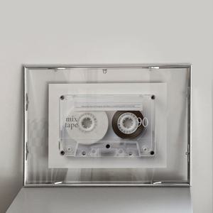 A2 투명 알루미늄 액자+포스터 세트, mix tape 카세트 아트