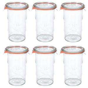몰드쉐이프1050ml(782) 6p 독일 웩 밀폐용기 클립+고무링 세트상품