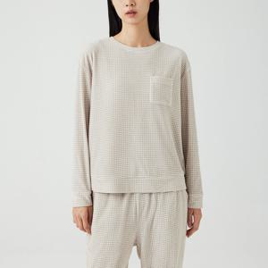 여 마이크로 플리스 파자마 티셔츠 (2 colors)