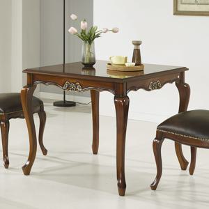 라즈 엔틱 식탁 테이블 원목 탁자 카페 2인 브라운