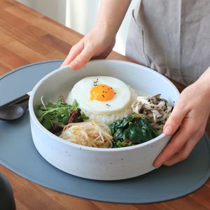 핸드메이드 투톤 원통접시 (대) 2color