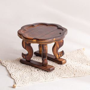 전통 소반 (미니-지름15cm)-개다리소반 꽃잎소반 호족반 다과상 티테이블