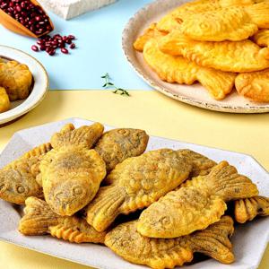 길거리 리얼붕어빵 앙금함량 50% 국가대표 K 붕어빵(팥/슈크림) 630G X 2팩