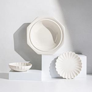 네이처 정품 프리즈 화이트 1인조 양식 파스타볼 접시 식기세트 (3p)