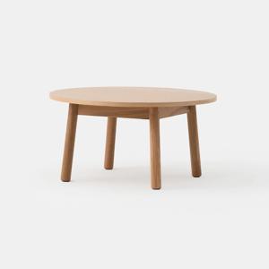 떡갈나무 원형 로우 테이블 75cm