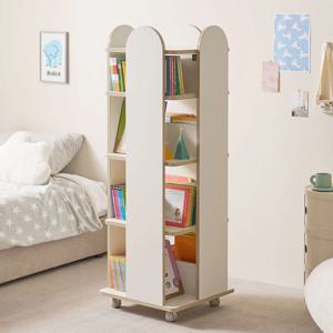 오즈 이동책장 회전책장 교구장 전면 책꽃이 거실 책장 4단