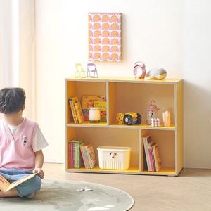 다양한 공간크기 2단4칸 자작엣지 동화책 전집 책장(1200 4컬러)