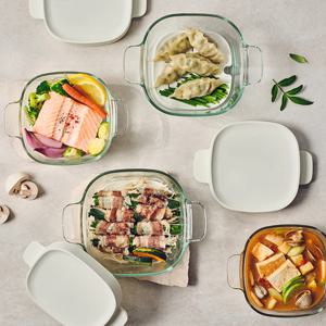 글라스락 렌지쿡 찜잇 1+1 (800ml+1250ml)