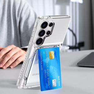 갤럭시s24 플러스 호환 카드수납 4장 PC+TPU 투명케이스 G-CA4-24P