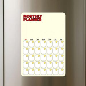 냉장고 메모보드 자석 메모시트 월간캘린더 MONTHLY PLANNER