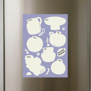 냉장고 메모보드 자석 메모시트 주간캘린더 WEEKLY PLANNER