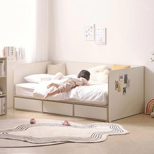 안전 가드 침대 아기 여아 키즈 침대프레임 공주 서랍형 SS(슈퍼싱글)