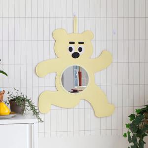 베어 PU 인테리어 가죽 벽걸이 거울