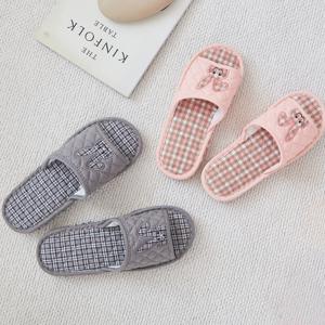 체크래빗 3중쿠션 실내 슬리퍼 거실화 사무실화 2colors