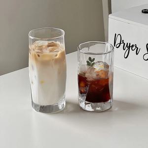 [해외] 아이스버그 비정형 글라스 유리컵 홈카페 커피잔 2size