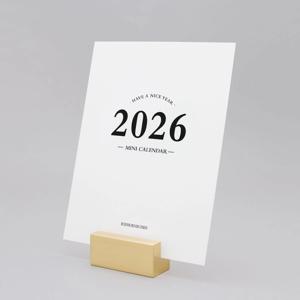 2026년 미니 탁상 책상 음력 낱장 달력 캘린더 (받침미포함)