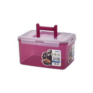 뚜껑더튼튼 코멕스 김치통 김치 냉장고 용기 8.3L(62호) 마젠타