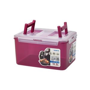 뚜껑더튼튼 코멕스 김치통 김치 냉장고 용기 11.5L(71호) 마젠타