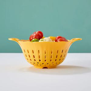 스프링가든 멜라민 꽃모양 채반 대