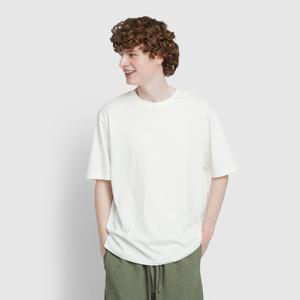 남 스마트 코튼 루즈핏 반팔 라운지 티셔츠_솔리드 (2 colors)