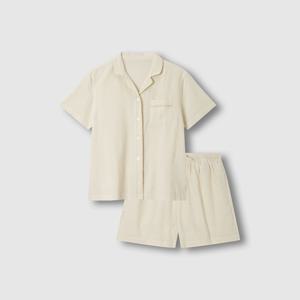 여 코튼 레이온 3부 파자마 세트 (4 colors)