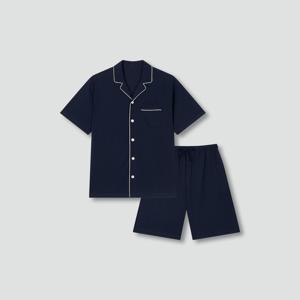 남 코튼 블렌디드 5부 파자마 세트 (2 colors)