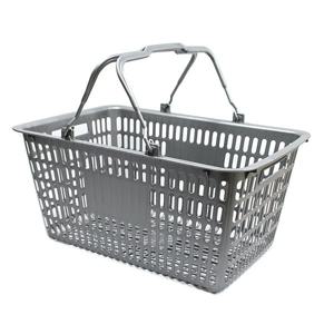 쇼핑바구니 마트바구니 플라스틱 장바구니 (특대/회색) x10개
