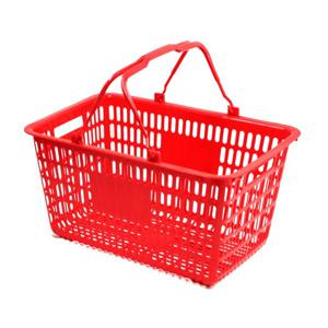 쇼핑바구니 마트바구니 플라스틱 장바구니 (특대/레드) x10개