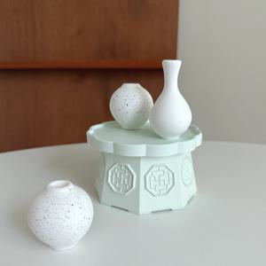 명절 추석 설선물 한국전통 달항아리 도자기 소반 오브제 석고 방향제