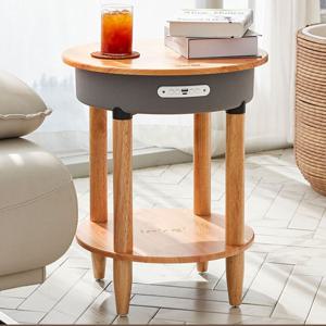 우든 인테리어 테이블 스피커 거실 침실 침대 사이드 테이블 보조 커피테이블 스피커