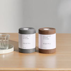 일회용 수세미 미니 60매(그레이/브라운)