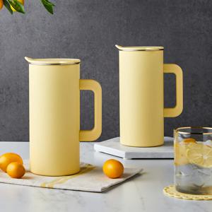 ON 모던 스테인리스 304 냉장고물병 1.5L 2P세트 옐로우