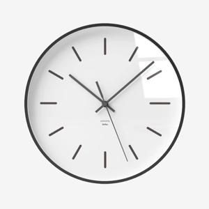 미니멀 심플라인 블랙프레임 무소음벽시계