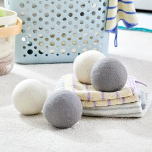 세탁건조기 양모볼 4P세트 그레이(파우치증정)