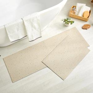 빨아쓰는 규조토 욕실&주방 매트 2P 세트 40X60, 40X120