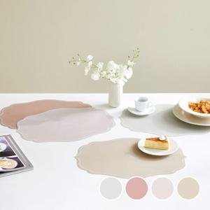 스칼럽 실리콘 식탁매트 4 color