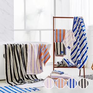 ETF 더블 스트라이프 세면타월 40X80cm 190g 4 color